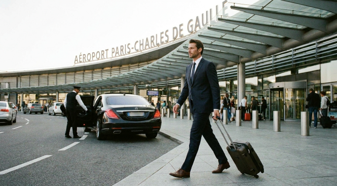 Voiturier Arvin Care prenant en charge un véhicule à l’aéroport de Rennes